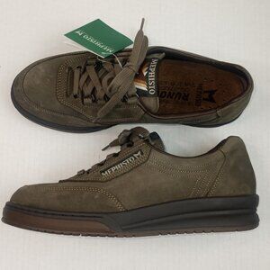 MePhisto Runoff Comfort Green Nubuck Lace Up Shoes